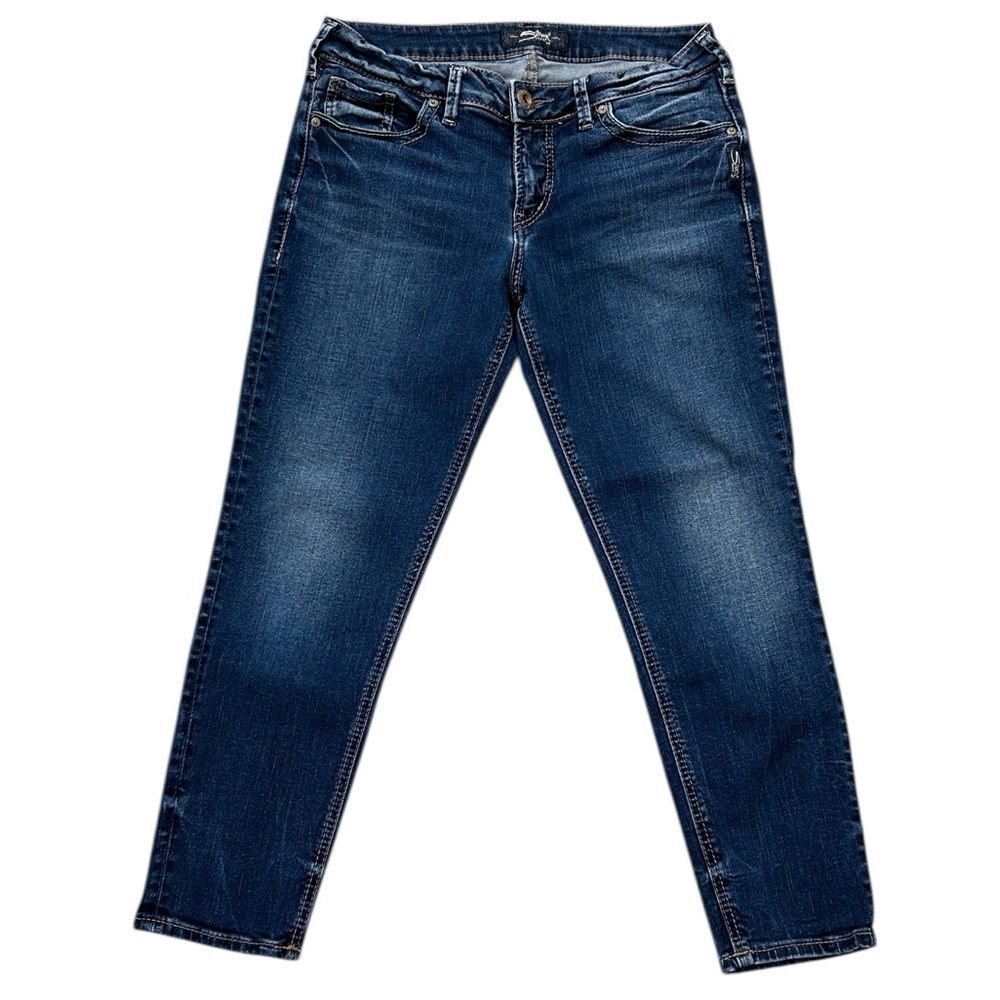 Silver Suki Skinny Crop Jeans - Picture 1 of 7